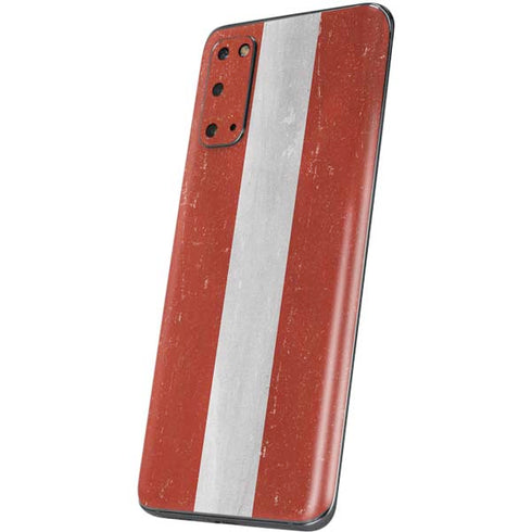 Latvia Flag Distressed Galaxy S20 Skin