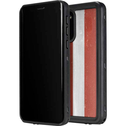 Latvia Flag Distressed Galaxy S20 Waterproof Case