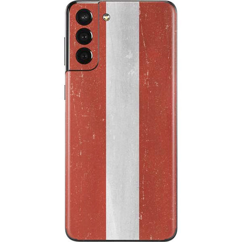 Latvia Flag Distressed Galaxy S21 Plus 5G Skin