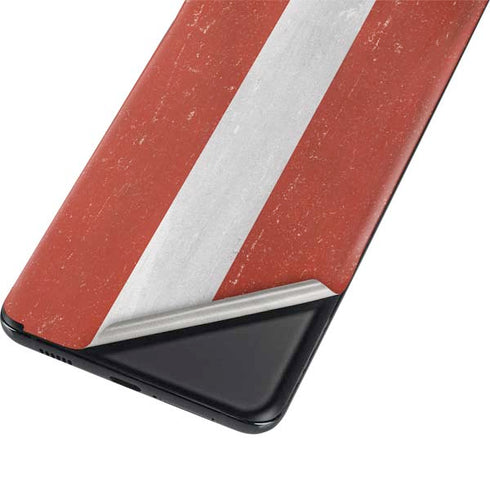 Latvia Flag Distressed Galaxy S21 Plus 5G Skin