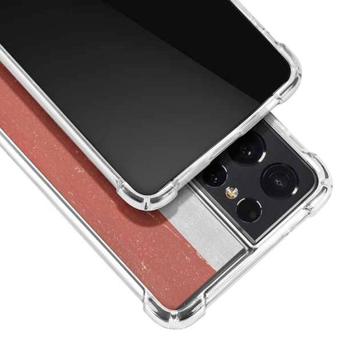 Latvia Flag Distressed Galaxy S21 Ultra 5G Clear Case