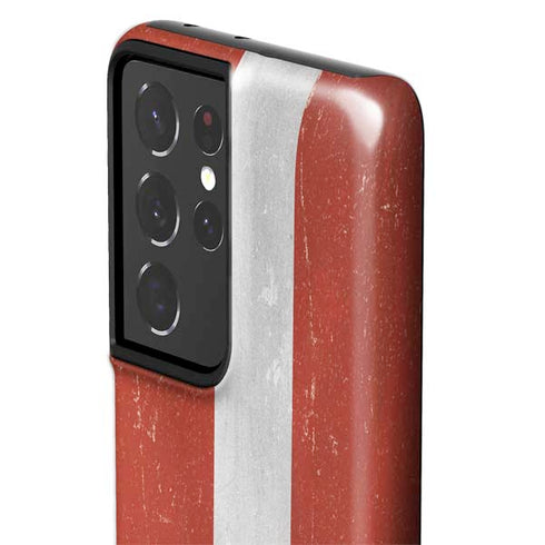 Latvia Flag Distressed Galaxy S21 Ultra 5G Pro Case