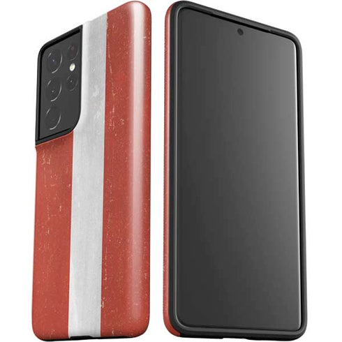 Latvia Flag Distressed Galaxy S21 Ultra 5G Pro Case
