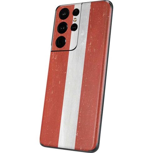 Latvia Flag Distressed Galaxy S21 Ultra 5G Skin