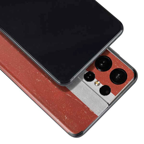 Latvia Flag Distressed Galaxy S21 Ultra 5G Skin