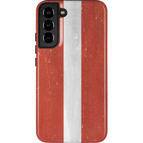 Latvia Flag Distressed Galaxy S22 Plus Pro Case