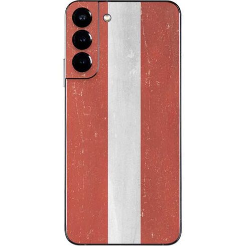 Latvia Flag Distressed Galaxy S22 Plus Skin