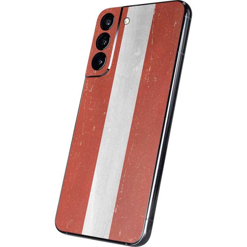 Latvia Flag Distressed Galaxy S22 Plus Skin
