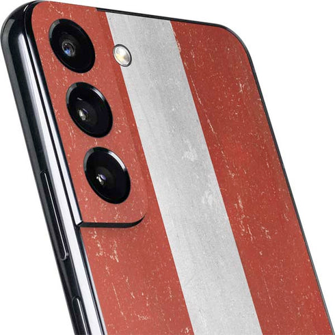 Latvia Flag Distressed Galaxy S22 Plus Skin