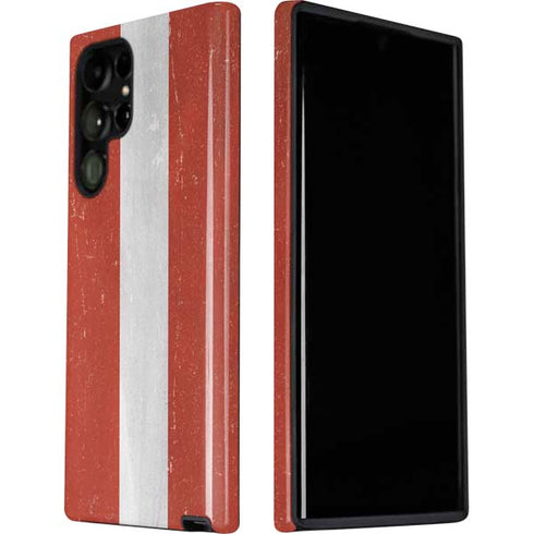 Latvia Flag Distressed Galaxy S22 Ultra Pro Case