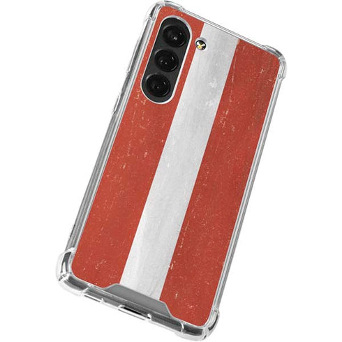 Latvia Flag Distressed Galaxy S23 Clear Case
