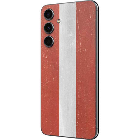 Latvia Flag Distressed Galaxy S23 FE Skin