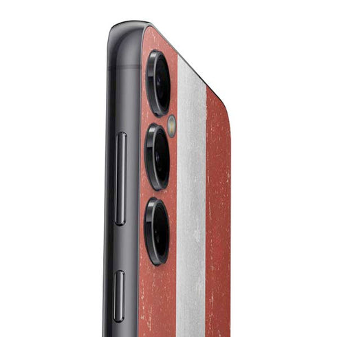 Latvia Flag Distressed Galaxy S23 FE Skin