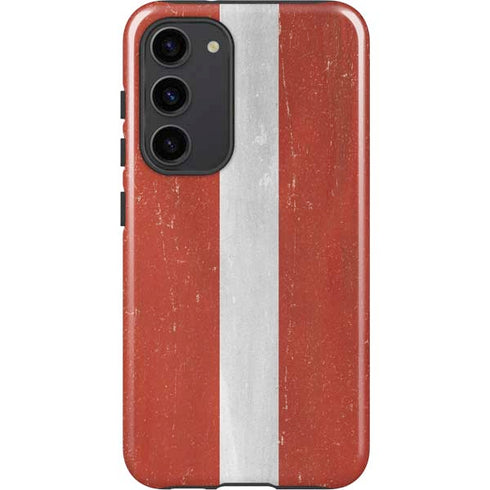Latvia Flag Distressed Galaxy S23 Plus Pro Case