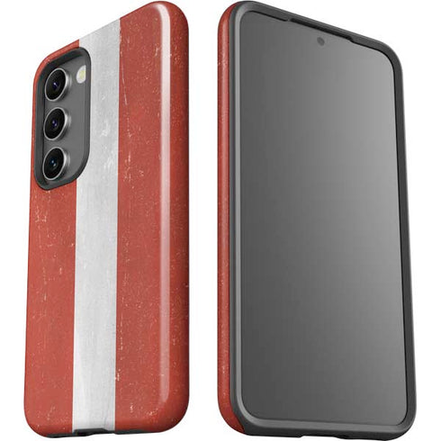 Latvia Flag Distressed Galaxy S23 Plus Pro Case