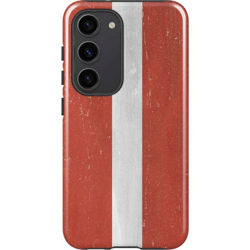 Latvia Flag Distressed Galaxy S23 Pro Case