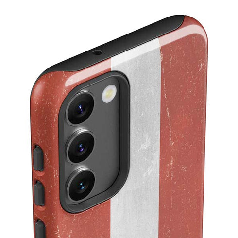 Latvia Flag Distressed Galaxy S23 Pro Case