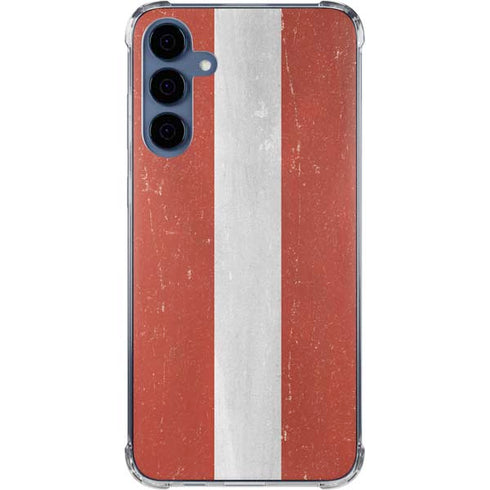 Latvia Flag Distressed Galaxy S24 Clear Case