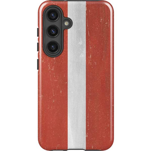 Latvia Flag Distressed Galaxy S24 Plus Impact Case