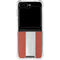 Latvia Flag Distressed Galaxy Z Flip5 5G Clear Case