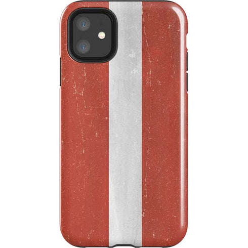 Latvia Flag Distressed iPhone 11 Impact Case