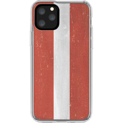 Latvia Flag Distressed iPhone 11 Pro Clear Case