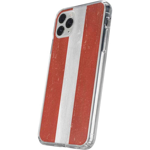 Latvia Flag Distressed iPhone 11 Pro Clear Case