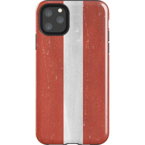 Latvia Flag Distressed iPhone 11 Pro Max Impact Case