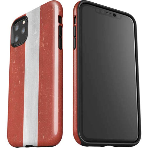 Latvia Flag Distressed iPhone 11 Pro Max Impact Case