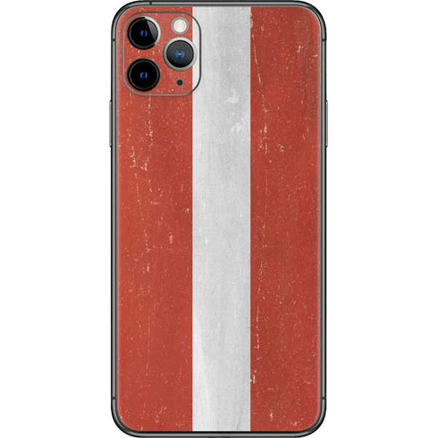 Latvia Flag Distressed iPhone 11 Pro Max Skin