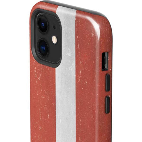 Latvia Flag Distressed iPhone 12 Impact Case