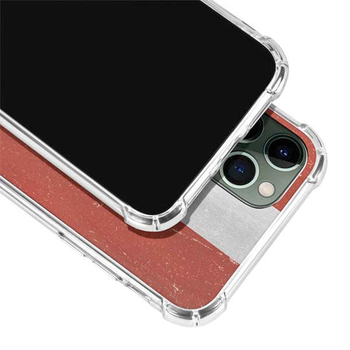 Latvia Flag Distressed iPhone 12 Pro Clear Case