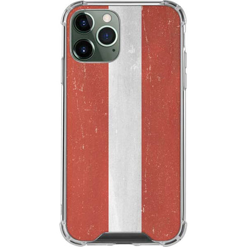 Latvia Flag Distressed iPhone 12 Pro Max Clear Case