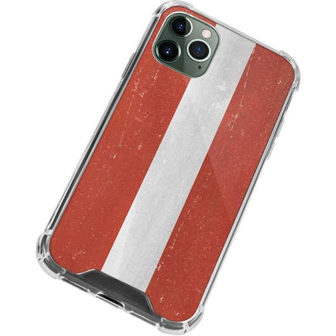 Latvia Flag Distressed iPhone 12 Pro Max Clear Case