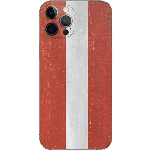 Latvia Flag Distressed iPhone 12 Pro Max Skin