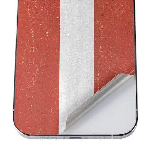 Latvia Flag Distressed iPhone 12 Pro Skin