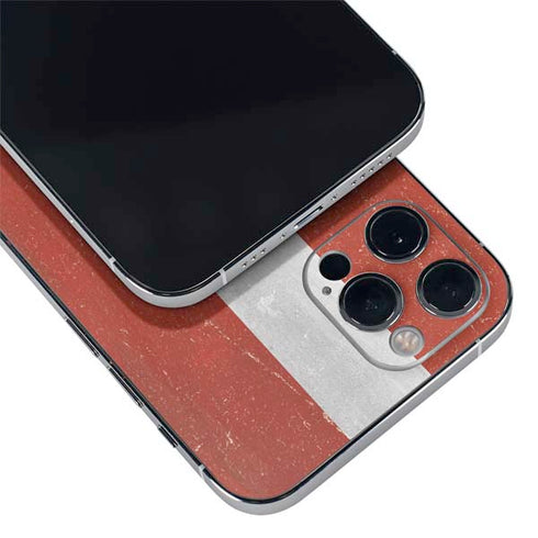 Latvia Flag Distressed iPhone 12 Pro Skin