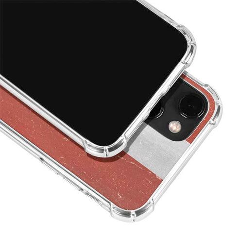 Latvia Flag Distressed iPhone 13 Mini Clear Case