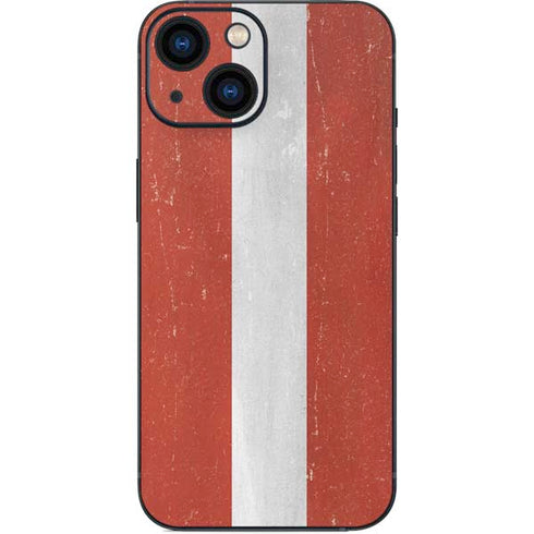 Latvia Flag Distressed iPhone 13 Mini Skin