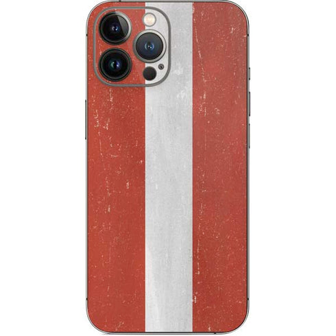 Latvia Flag Distressed iPhone 13 Pro Max Skin