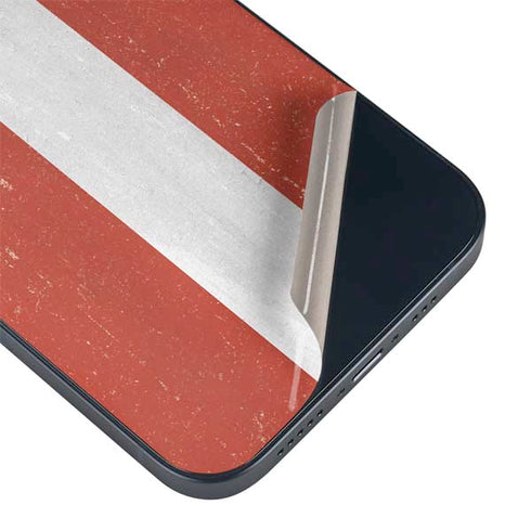 Latvia Flag Distressed iPhone 15 Plus Skin