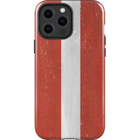 Latvia Flag Distressed iPhone 15 Pro Max Impact Case
