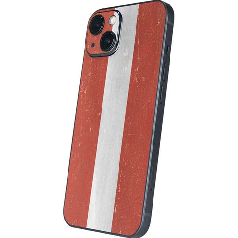 Latvia Flag Distressed iPhone 14 Skin