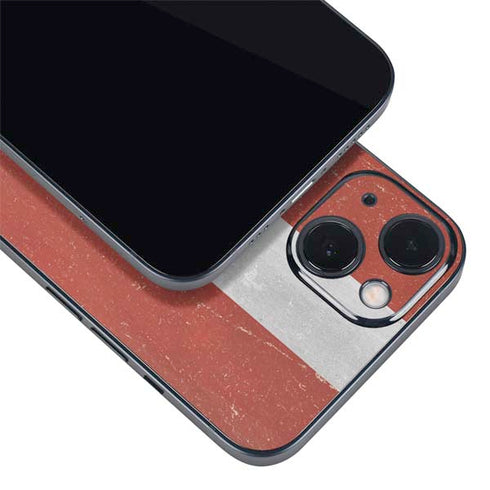 Latvia Flag Distressed iPhone 14 Skin