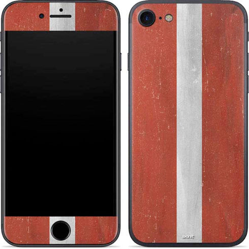 Latvia Flag Distressed iPhone 7 Skin