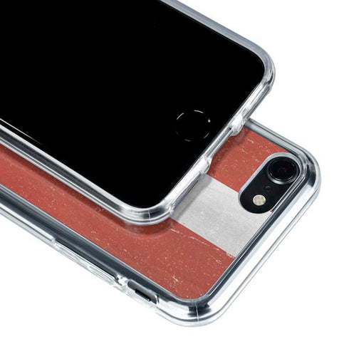 Latvia Flag Distressed iPhone SE (2nd & 3rd Gen) Clear Case