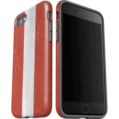 Latvia Flag Distressed iPhone SE (2nd & 3rd Gen) Pro Case