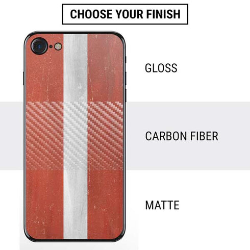 Latvia Flag Distressed iPhone SE (2nd & 3rd Gen) Skin