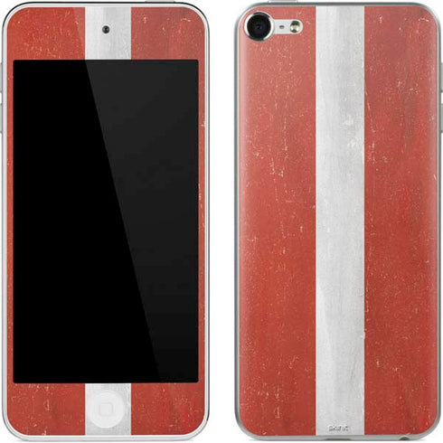Latvia Flag Distressed Apple iPod Skin