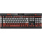 Latvia Flag Distressed K95 RGB PLATINUM Mechanical Gaming Keyboard Skin